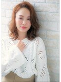 無造作黒髪伸ばしかけラフヴェールウェーブの小顔フェザーロング