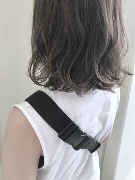 ヘアーデザイン シュシュ(hair design Chou Chou by Yone) 透け感ダークベージュ×こなれボブ♪
