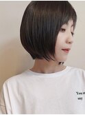 美人印象ショートボブ/ニュアンスカラー/ヘルシースタイル