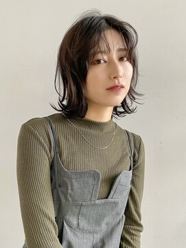 バディヘア リープ(BUDDY HAIR Leap) 軽めロブ/暗髪カラー