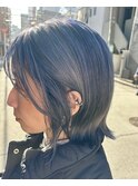 ［-tre-］切りっぱなしボブ×ブルー
