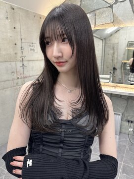 サイン 渋谷(SIGN) ザクザクレイヤーカット巻き方簡単ミディアムロング韓国表参道