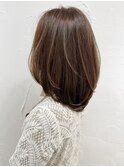 お顔を痩せ見せする3D CurvesのLカーブカットで立体髪☆