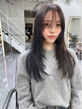 サイン 渋谷(SIGN) ザクザクレイヤーカット巻き方簡単ミディアムロング韓国渋谷