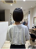 大人綺麗ボブ/藤沢/髪質改善縮毛矯正/ショート/脱白髪染め透明感