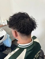 エイト(AITE)&nbsp;ベリーショート/ダークアッシュ/ニュアンスパーマ/韓国マッシュ