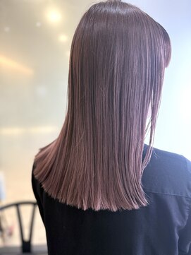 エオル(e'ole) プツロブ　/ピンクカラー/ボブ/ロングボブ/切りっぱなし