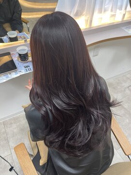 リンクミリ(Link mili) 【艶髪】レイヤーカット×透明感カラー/ディープラベンダー