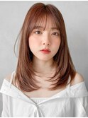 くせ毛風カールセミディナチュラルカールサイドバング前髪