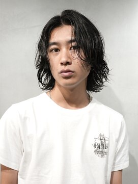 アンサー 渋谷(ANSWER) メンズボブメンズミディアムパーマニュアンスパーマメンズウルフ