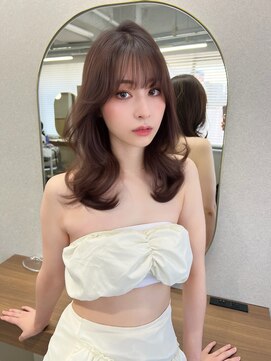 ボタン ハカタ(VOTAN hakata) 【ろみおStyle】レイヤー/顔周りカット/ブラウンカラー