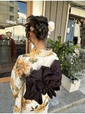 浴衣×ヘアアレンジ