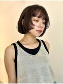 ミニボブ/フェイスレイヤー/ボブウルフ/暗髪/柏美容室/学割U24