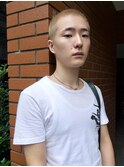 バズカット ホワイトブロンド 金髪坊主