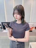 ロンドリゼル 札幌(Lond RiseL) オリーブグレー/前髪/ボブ/マロンベージュ/レイヤーカット/小顔