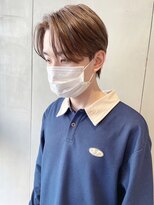 ヘアサロン ガリカ 表参道(hair salon Gallica)&nbsp;【田中杏実】韓国風ミディアムウルフ/コンマヘア/透明感ブラウン