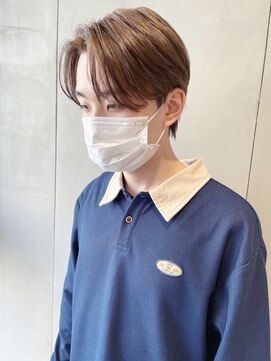 ヘアサロン ガリカ 表参道(hair salon Gallica) 【田中杏実】韓国風ミディアムウルフ/コンマヘア/透明感ブラウン