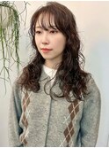 カジュアルロングパーマ