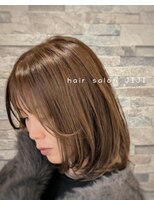 ヘアーサロンジジ(Hair Salon JIJI)&nbsp;柔らかく揺れる “艶ブラウンボブ”