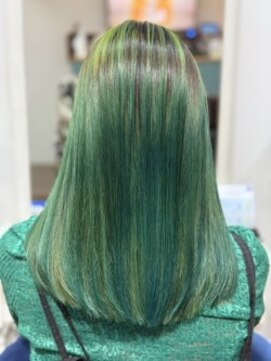 スナリー(Snaly) カラートリートメント/グリーン/ポイントハイライト