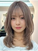 ブリーチハイライト髪質改善ダブルカラーレイヤーカット