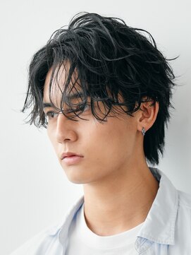 フィフス 渋谷(fifth) センターパートフェザーパーマシャドウパーマ波巻きパーマ渋谷