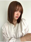 髪質改善/ココアベージュ/内巻きボブ/小顔ヘア20代30代◎p越谷