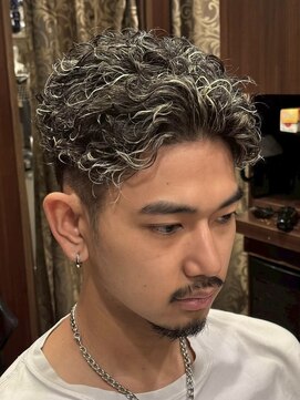 ヒロギンザバーバーショップ 大宮店(HIRO GINZA BARBER SHOP) ハイライト極道パーマ