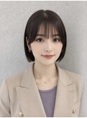 顎ラインぱつっとボブ