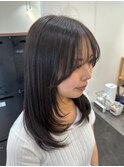 似合わせレイヤーカット×ブリーチなしカラー
