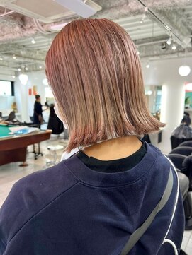 アフターニュース 新潟(afternews) ピンクベージュ/ダブルカラー/ケアブリーチ/髪質改善/駅前/駅南