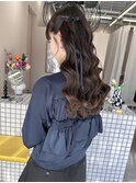 ハーフツイン／ツインアレンジ／巻きアレンジ／ヘアセット