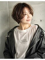 ウィールール 栄町店(WE RULE)&nbsp;透けバング×ニュアンスレイヤーショートボブ