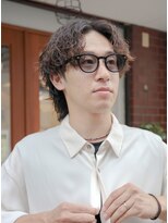 ヘアーラボ ハチ(HAIR LABO HACHI) ミディアム縦落ちパーマ