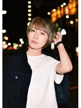 アンクルート(eNcroute) 丸型シルエットグレージュクールマッシュショート