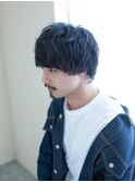 ２０代３０代モテ髪黒髪メンズウルフスタイル