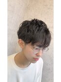 セット入らず!men's楽パーマ!