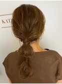 ヘアアレンジ 玉ねぎへア