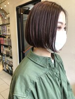 ペネロープ(Penelope)&nbsp;［新宿］ショートボブ/ピンクヴァイオレットアッシュ 担当　夕島