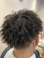 ノア 北山(NOA)&nbsp;ツーブロックマッシュの波巻き束感ショートMEN’S HAIR19