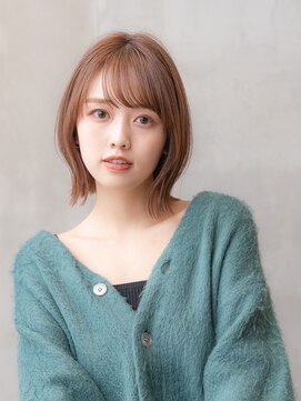 ケアリー 成増(Carelly) 大人かわいい前髪セシルカットココアブラウンフリンジウェーブ