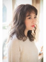 アボヘアー(Abo hair)&nbsp;無造作ゆるふわウェーブクセ毛風パーマ愛されアッシュベージュ