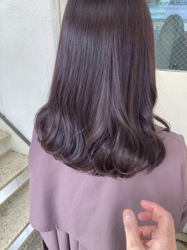 ロカ(roka) ラベンダーピンクブラウン　大人可愛いミディアム