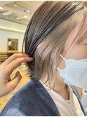 ショートボブ/インナーカラー/イヤリングカラー/ケアブリーチ