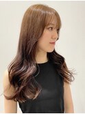 レイヤカット/艶髪/ブラウンベージュ