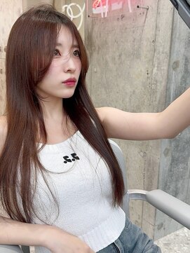 シー バイ ロンド 新宿(Sea by Lond) 韓国風前髪×レイヤーカット【髪質改善/新宿/レイヤーカット】