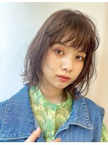 ネオリーブアイム 横浜西口店(Neolive aim)&nbsp;ミディアムレイヤー　前髪　こなれミディ