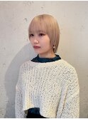ハイトーンボブぱっつん前髪ボブミニボブ切りっぱなしボブ