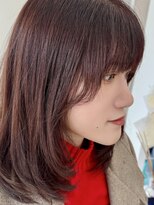 レヴィア(REVIA)&nbsp;顔まわりカットピンクブラウン