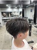 【束感ニュアンスパーマ】ナチュラル刈り上げマッシュ